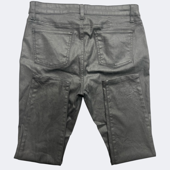 Eileen Fisher Jeans Womens 12 Coated Organic Cotton Stretch Straight Leg Made US - Picture 4 of 11